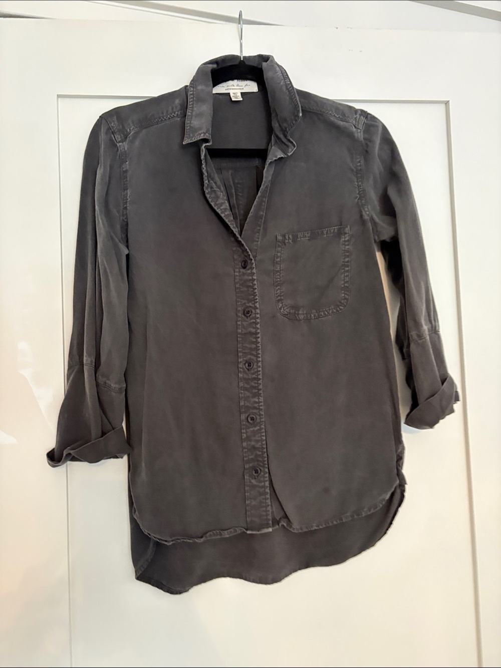 cloth & stone Washed Gray Button-Down Shirt